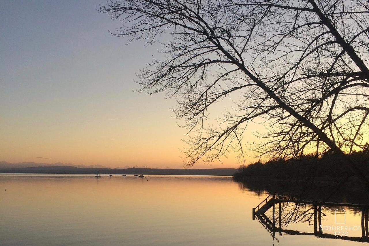 5 Sterne Penthouse-Loft Gut Stohrerhof Bis 4 Personen Dießen am Ammersee Esterno foto