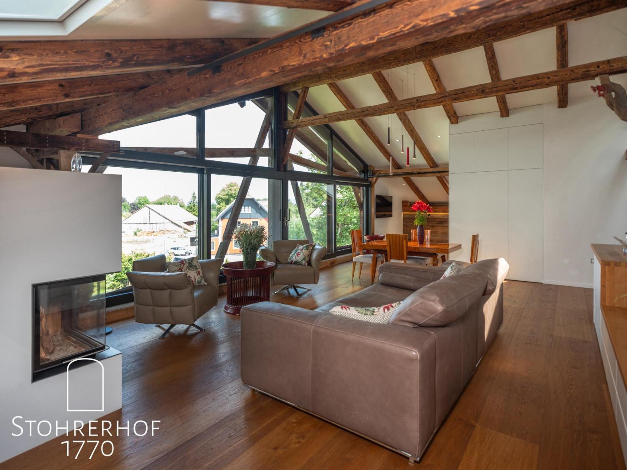 5 Sterne Penthouse-Loft Gut Stohrerhof Bis 4 Personen Dießen am Ammersee Esterno foto